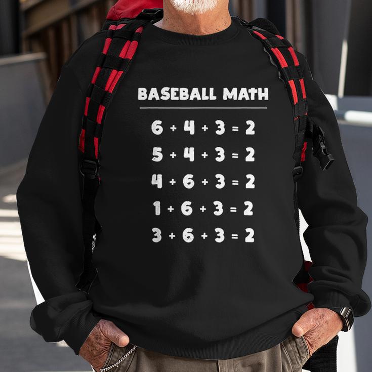 6 4 3 2 Baseball Math Cute Playing Softball Sweatshirt Gifts for Old Men