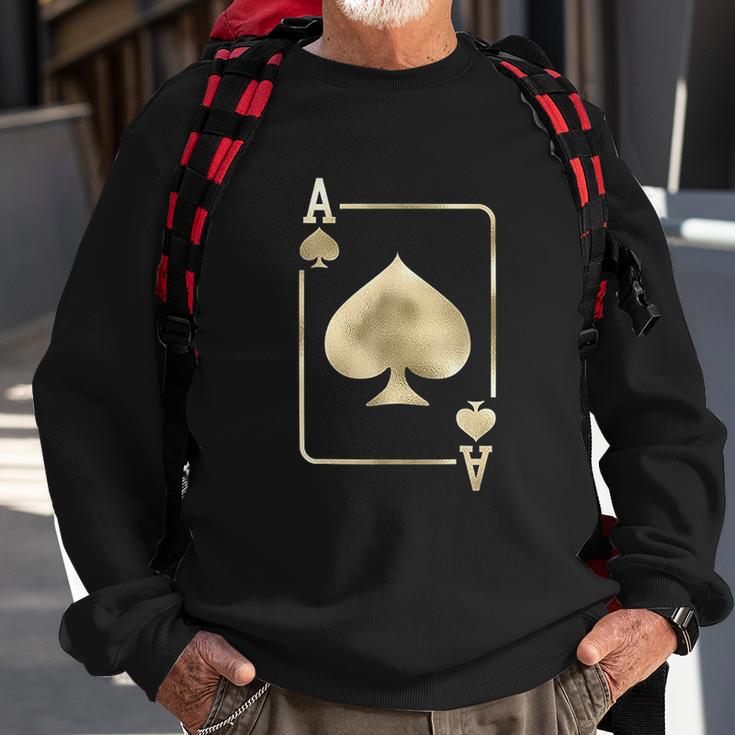 Ace Of Spades Playing Card Halloween Glam Costume Sweatshirt Gifts for Old Men