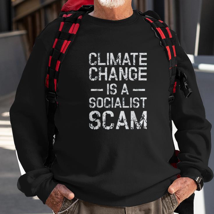 Anti Climate Change Anti Socialism Climate Change Sweatshirt Gifts for Old Men