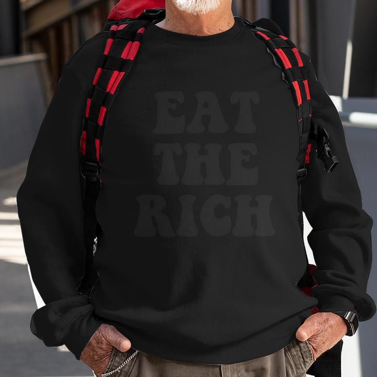 Eat The Rich Occupy Wall Street Sweatshirt Gifts for Old Men