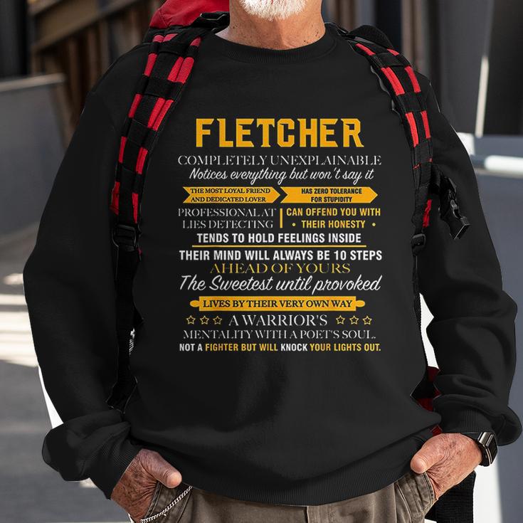 Fletcher Completely Unexplainable Family Sweatshirt Gifts for Old Men