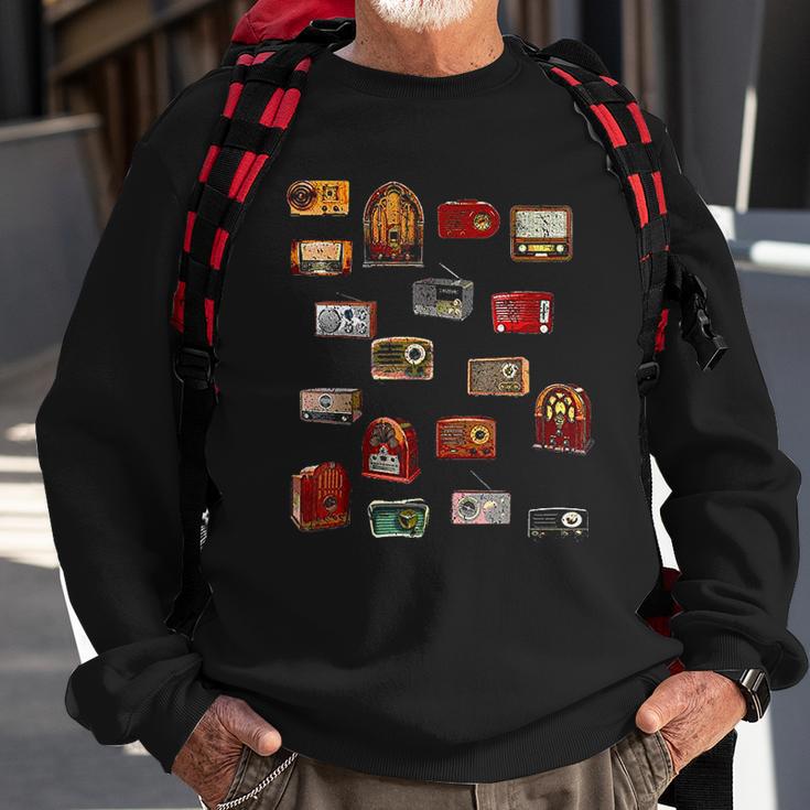 Funny Sheldon Nerdy Vintage Retro Antique Radio Geek Gift Sweatshirt Gifts for Old Men