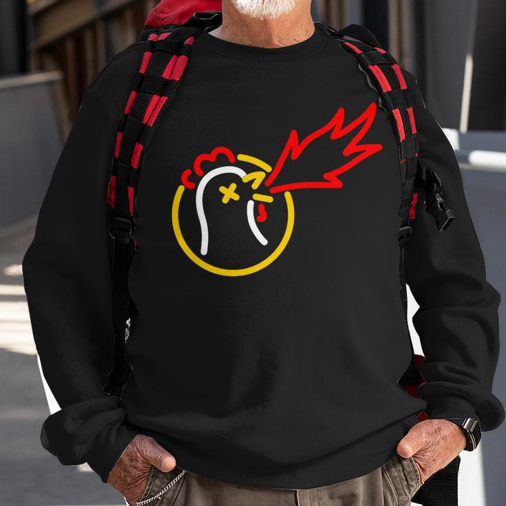 Hot Ones Vintage Line Art Sweatshirt Gifts for Old Men