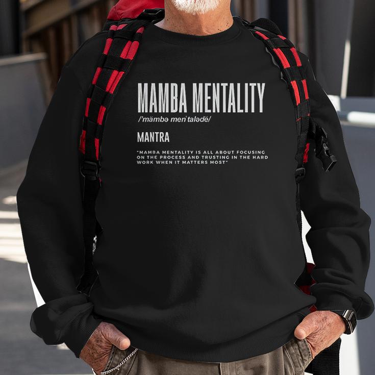 Mamba Mentality Motivational Quote Inspirational Definition Sweatshirt Gifts for Old Men