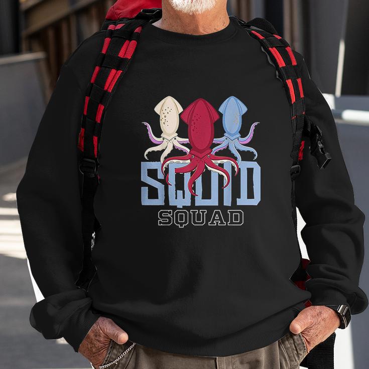 The Mighty Squid Squad Octopus Gang Gift Design Idea Sweatshirt Gifts for Old Men