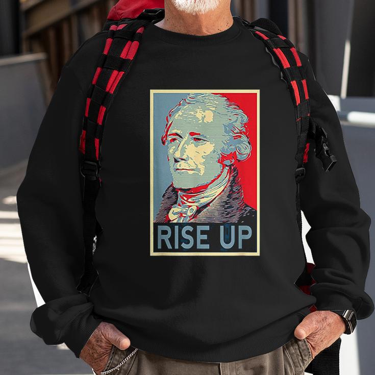 Rise Up Hamilton Vintage Sweatshirt Gifts for Old Men