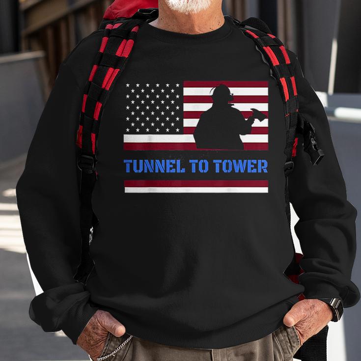 Rush Tunnel To Tower Vintage Firefighter Gift Sweatshirt Gifts for Old Men