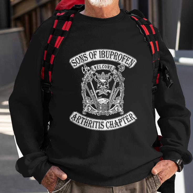 Sons Of Ibuprofen Arthritis Chapter Funny Old Biker Sweatshirt Gifts for Old Men