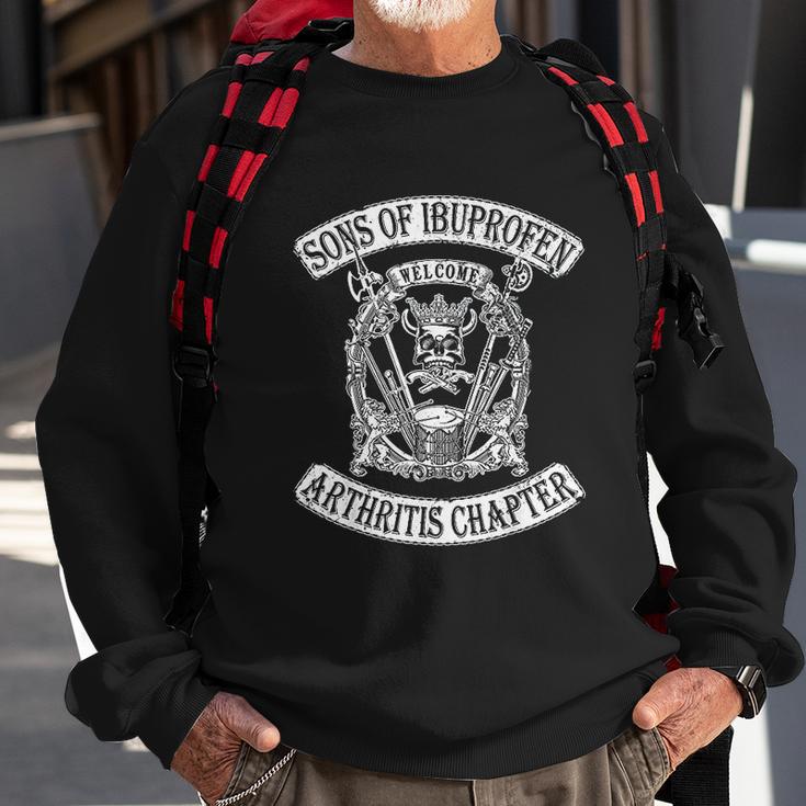 Sons Of Ibuprofen Arthritis Chapter Funny Old Biker Sweatshirt Gifts for Old Men