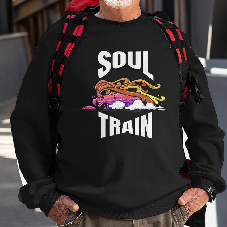 Train Boogie Train Groovy Disco Train Sweatshirt Gifts for Old Men