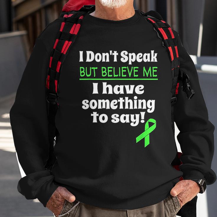 Verbal Awareness Cerebral Palsy Brain Damage Awareness Sweatshirt Gifts for Old Men