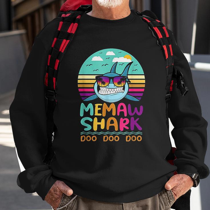 Vintage Memaw Shark Doo Doo Doo Birthday Gifts Sweatshirt Gifts for Old Men