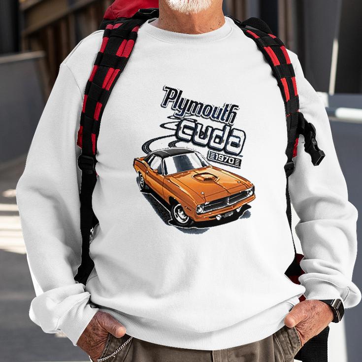 Plymouth Cuda 1970 Vintage Classic American Made Sweatshirt Gifts for Old Men