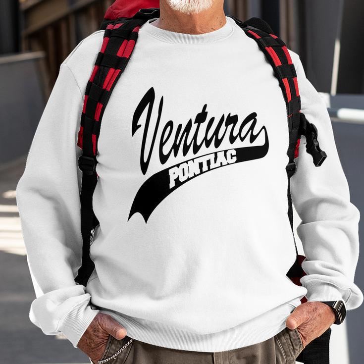 Pontiac Ventura - White Outline Sweatshirt Gifts for Old Men