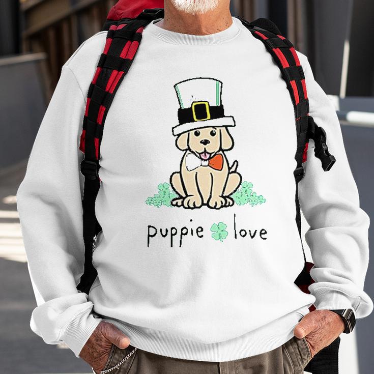 Puppie Love Dog Sweatshirt Gifts for Old Men