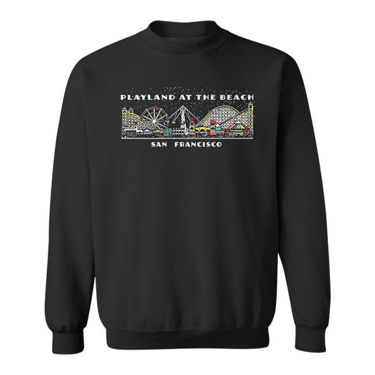 Playland At The Beach San Francisco Matchbook Reproduction Sweatshirt