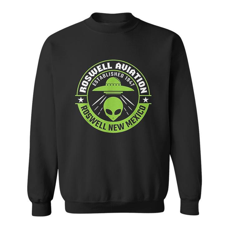 Roswell Aviation Established 1947 Roswell Alien Sweatshirt