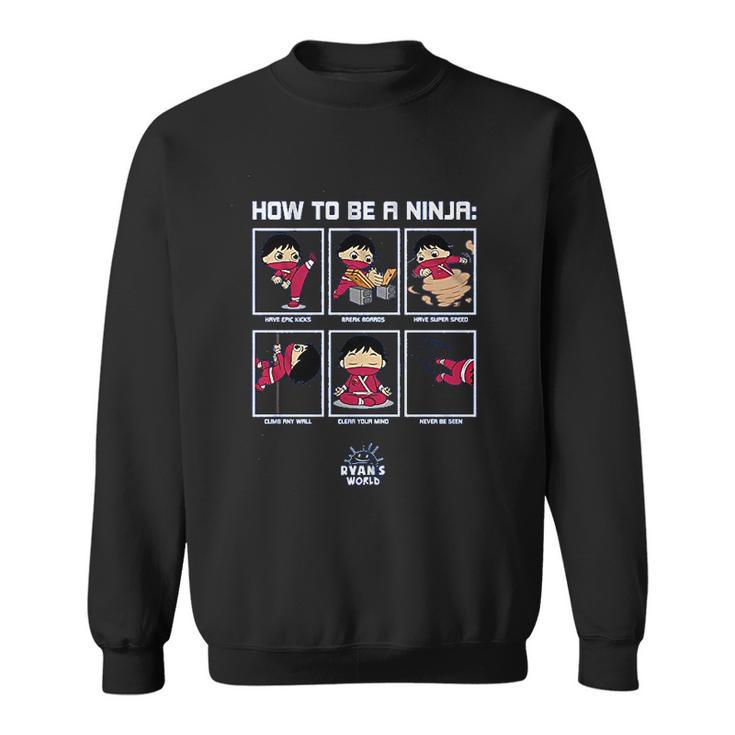 Ryans World How To Be A Ninja Skills Boys Sweatshirt