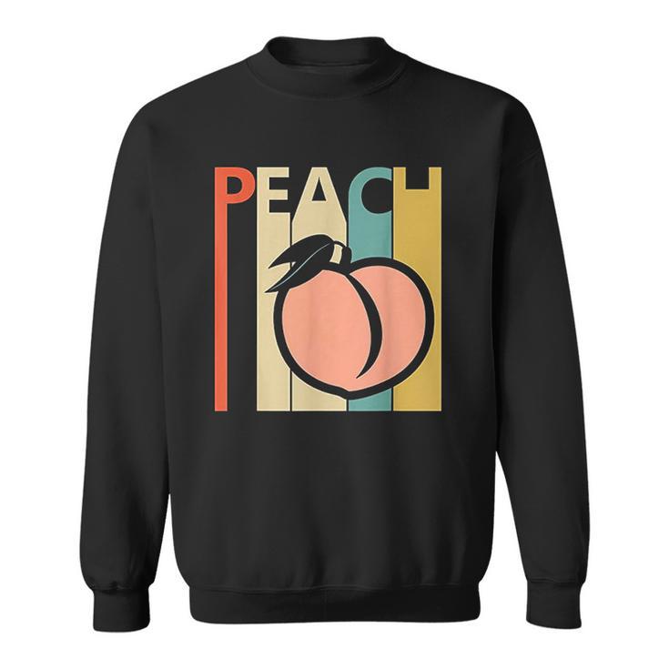 Vintage Peach Fruit Emoji Sweatshirt