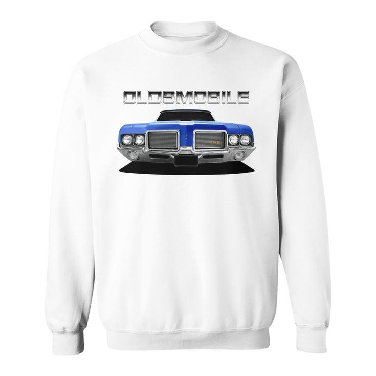 1972 Oldsmobile 442 Front Blue Ii Sweatshirt