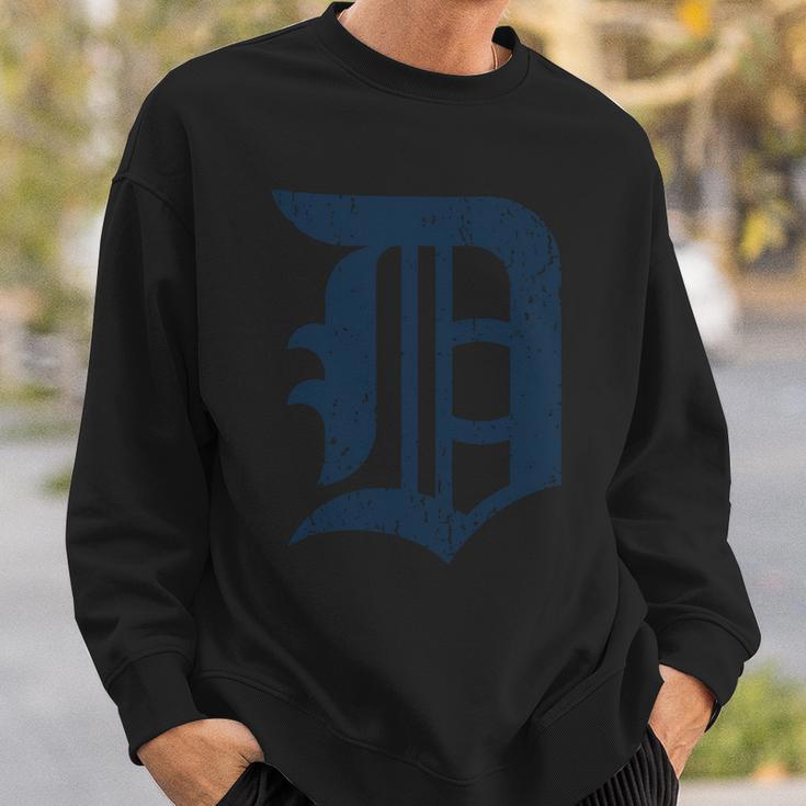 Detroit Baseball D | Vintage Michigan Bengal Tiger Retro Pullover Hoodie Sweatshirt Gifts for Him