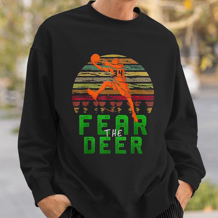 Fear The Deer Gift For Milwaukee Basketball Bucks Fans Sweatshirt Gifts for Him