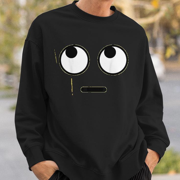 Halloween Emojis Costume Rolling Eyes Emoticon Sweatshirt Gifts for Him