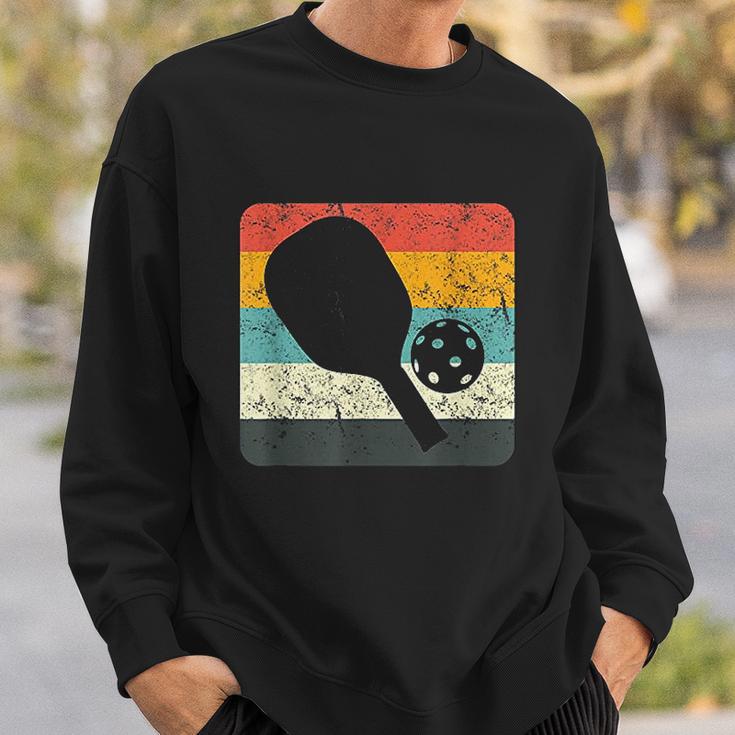 Retro Vintage Pickleball Silhouette Pickleball Gifts Sweatshirt Gifts for Him