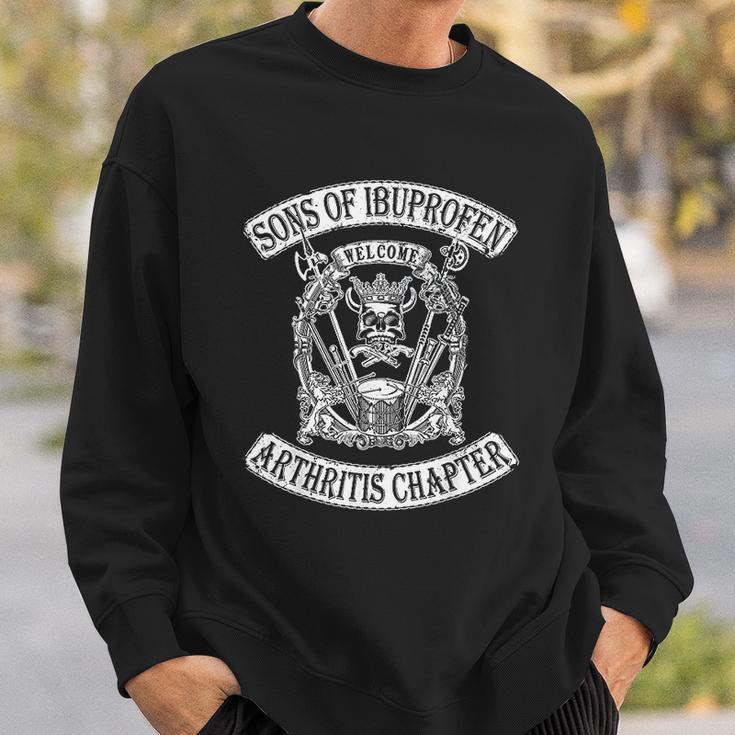 Sons Of Ibuprofen Arthritis Chapter Funny Old Biker Sweatshirt Gifts for Him