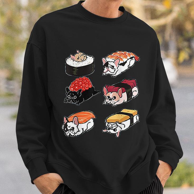 Sushi French Bulldog Funny By Huebucket Sweatshirt Gifts for Him