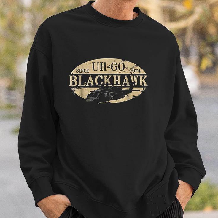 Uh60 Blackhawk Helicopter Vintage Design Sweatshirt Gifts for Him