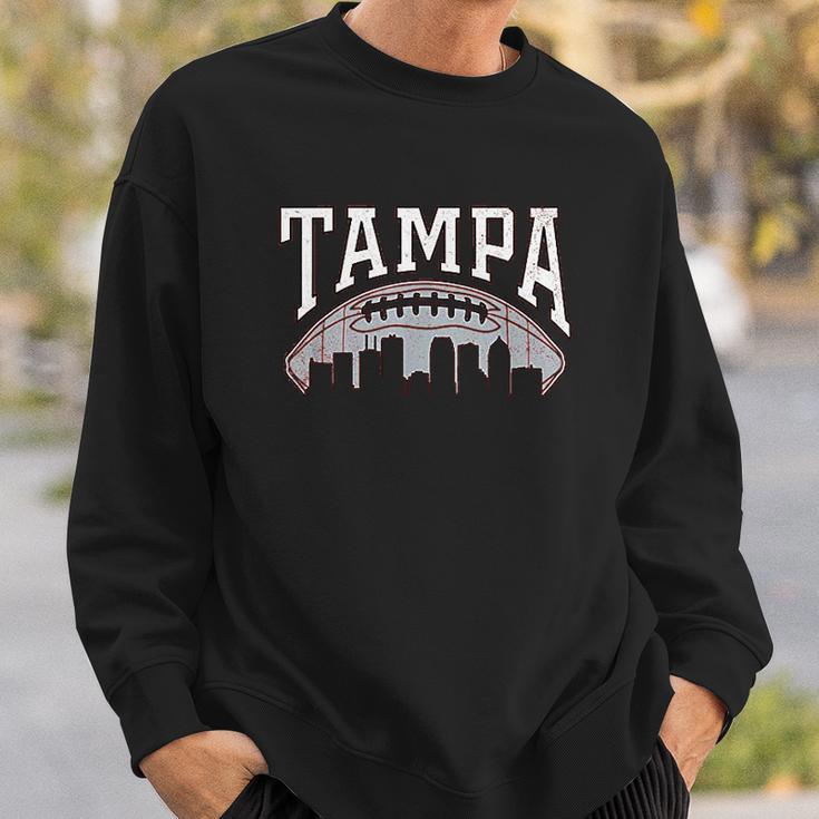 Vintage Tampa Bay Football Skyline Sweatshirt Gifts for Him