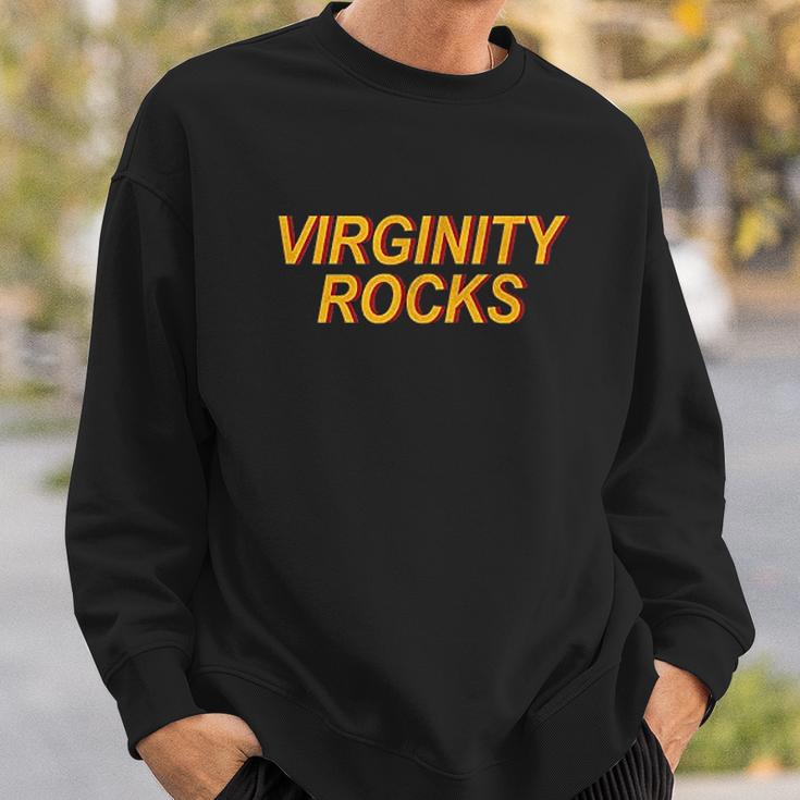 Virginity Rocks Basic Vintage Sweatshirt Gifts for Him