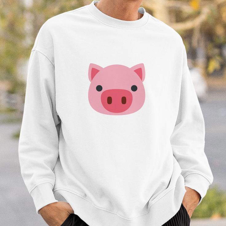 Pig Emoji Cute Porky Head DesignLittle Pink Pig T Shirt Sweatshirt Gifts for Him