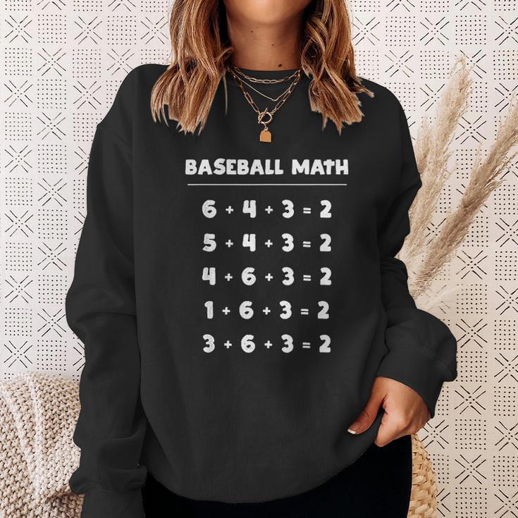 6 4 3 2 Baseball Math Cute Playing Softball Sweatshirt Gifts for Her