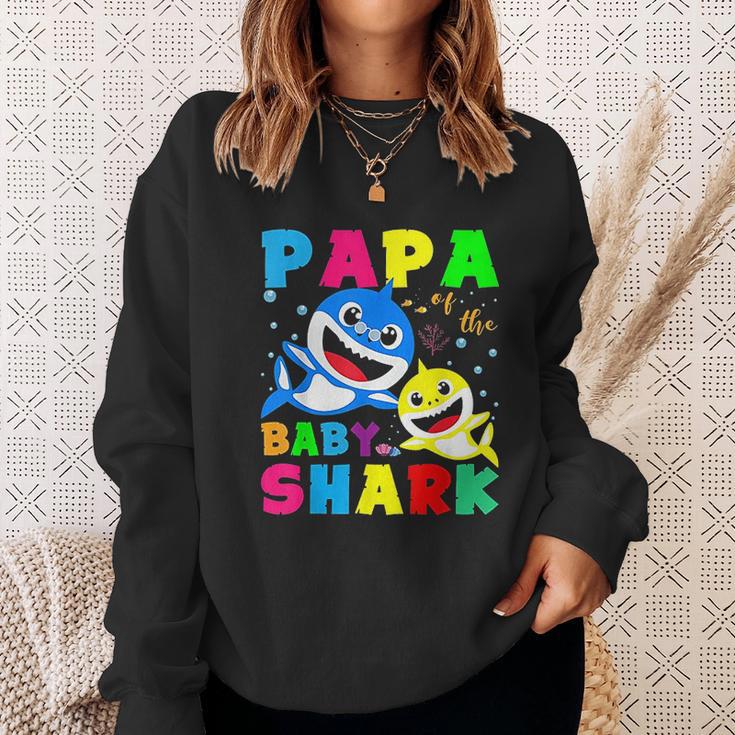 Cute Papa Of The Baby Shark Sweatshirt Gifts for Her