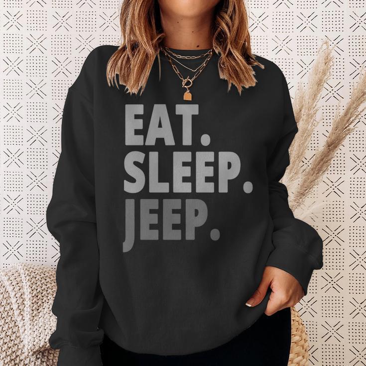 Eat Sleep Jeep For Jeep Drivers Sweatshirt Gifts for Her