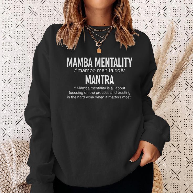 Funny Mamba Mentality Motivational Definition Gift Sweatshirt Gifts for Her