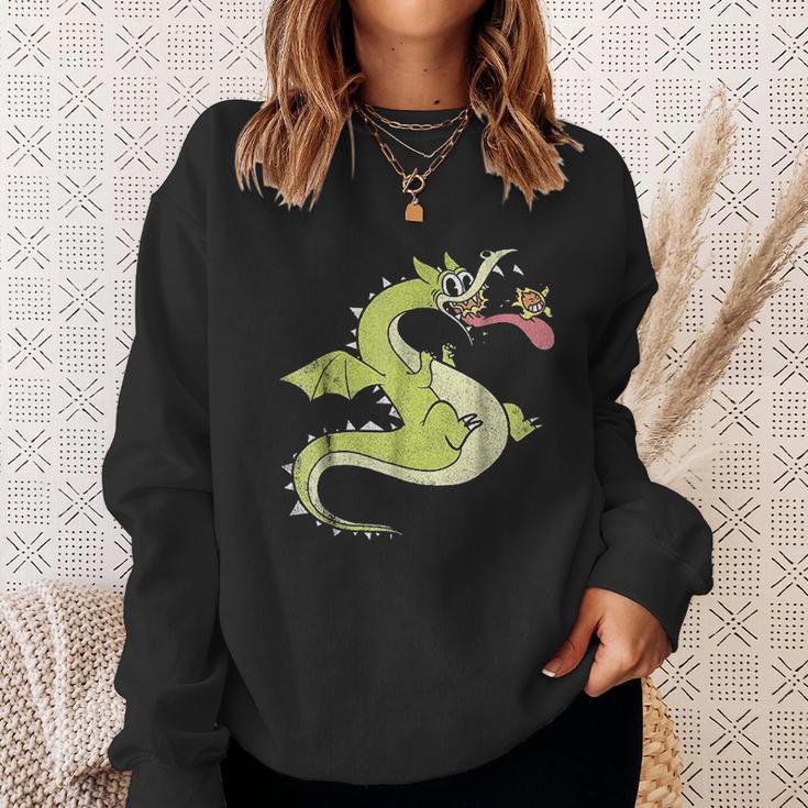 Grim Matchstick And Living Fireball Graphic Sweatshirt Gifts for Her