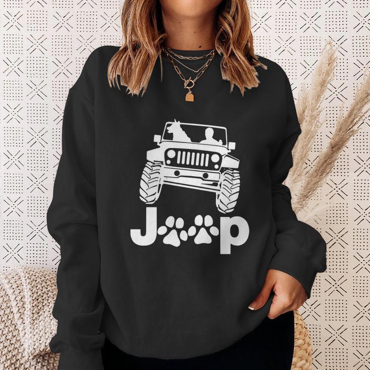 Jeep Dogs Sweatshirt Gifts for Her