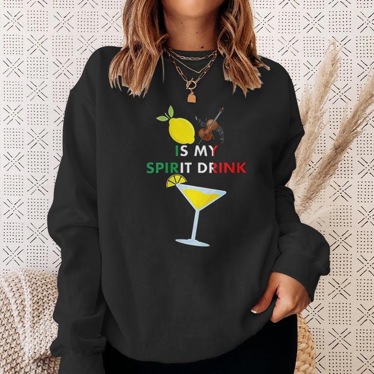 Limoncello Lemon Cello Is My Spirit Drink Sweatshirt Gifts for Her