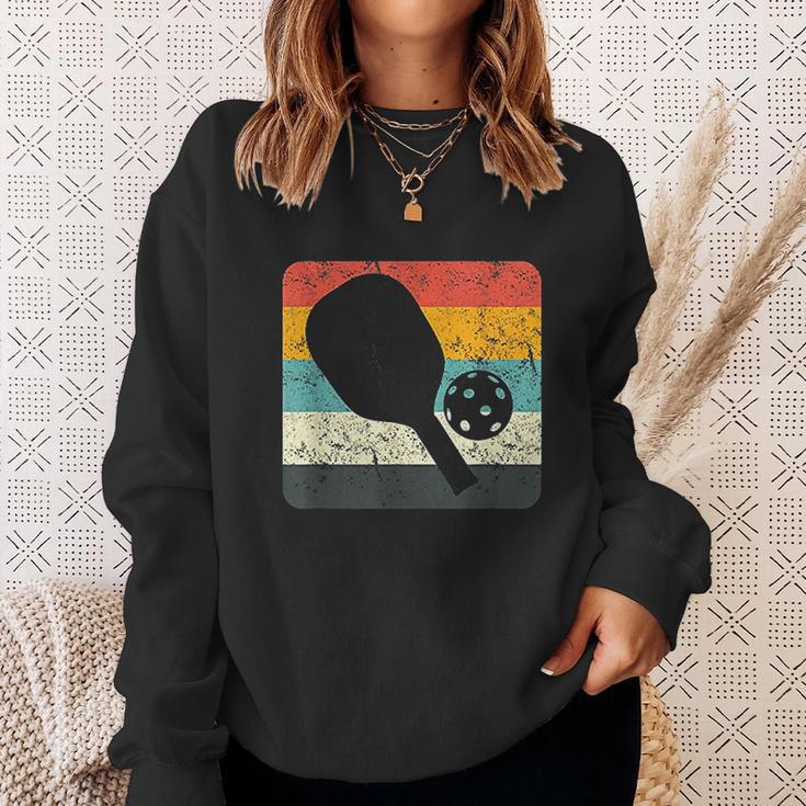 Retro Vintage Pickleball Silhouette Pickleball Gifts Sweatshirt Gifts for Her