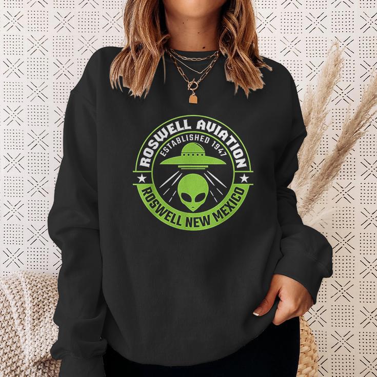 Roswell Aviation Established 1947 Roswell Alien Sweatshirt Gifts for Her