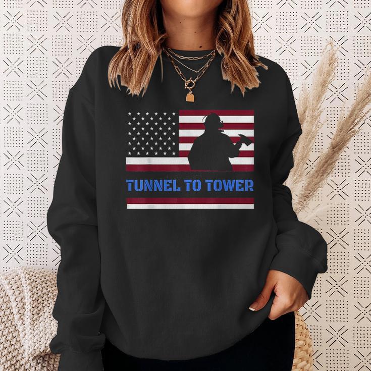 Rush Tunnel To Tower Vintage Firefighter Gift Sweatshirt Gifts for Her