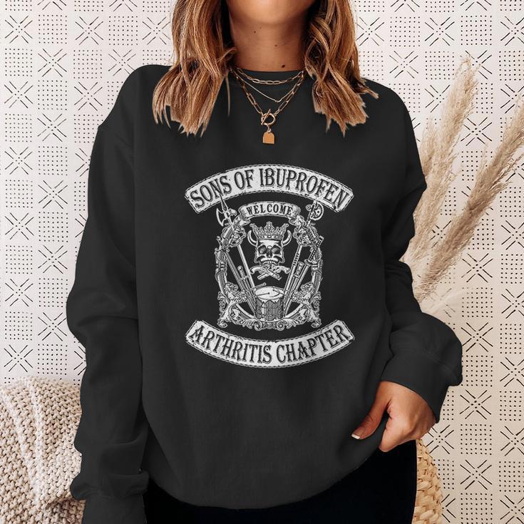 Sons Of Ibuprofen Arthritis Chapter Funny Old Biker Sweatshirt Gifts for Her