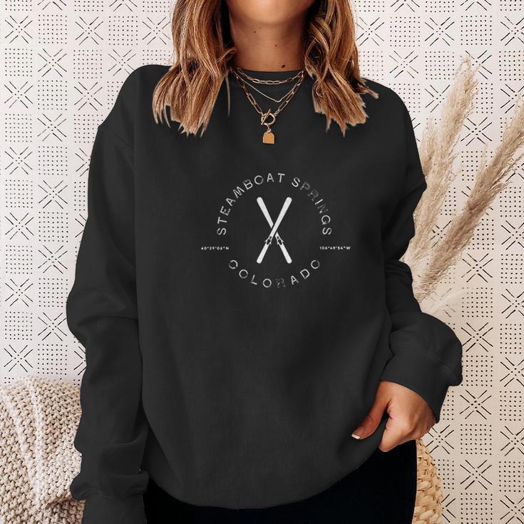 Steamboat Springs Colorado Vintage Graphic Ski Sweatshirt Gifts for Her