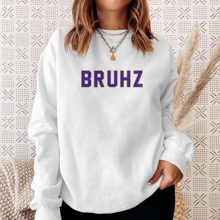 Mens Omega Gold Purple Q Psi Phi Bruhz T-Shirt Sweatshirt Gifts for Her