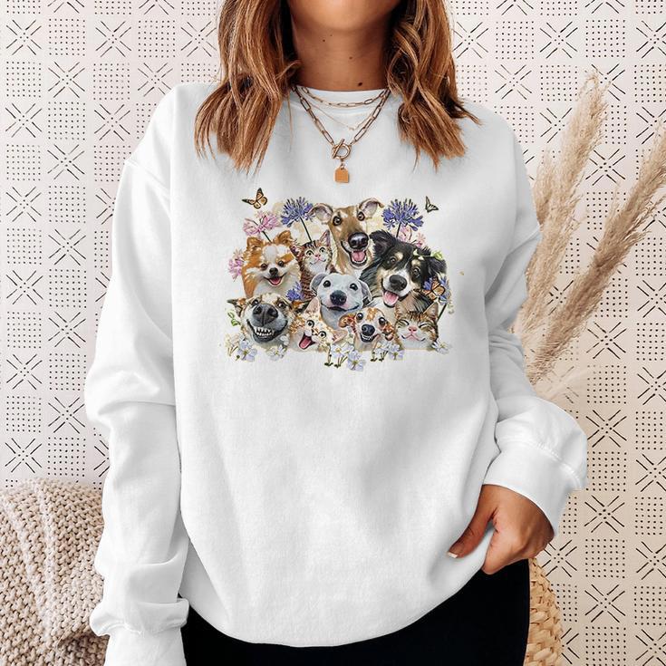 The Mountain Funny Cats And Dogs Sweatshirt Gifts for Her