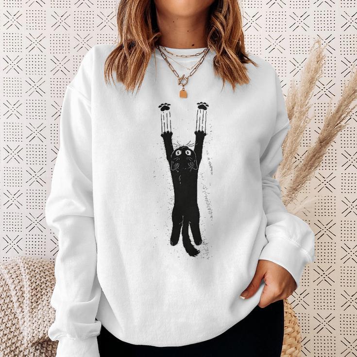 Paw Addict Funny Cat Cute Kitty Laughing Game Cat Sweatshirt Gifts for Her