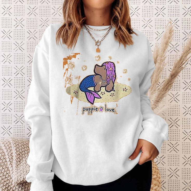 Puppie Love Rescue Dogs Sweatshirt Gifts for Her